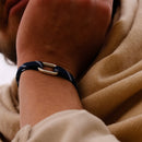 Bracelet Galion - Bleu Marine Et Blanc