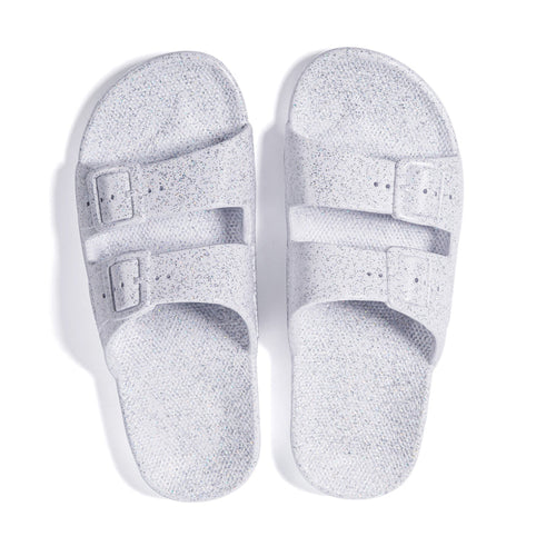 Freedom Sandals - White Glitter - Mixed