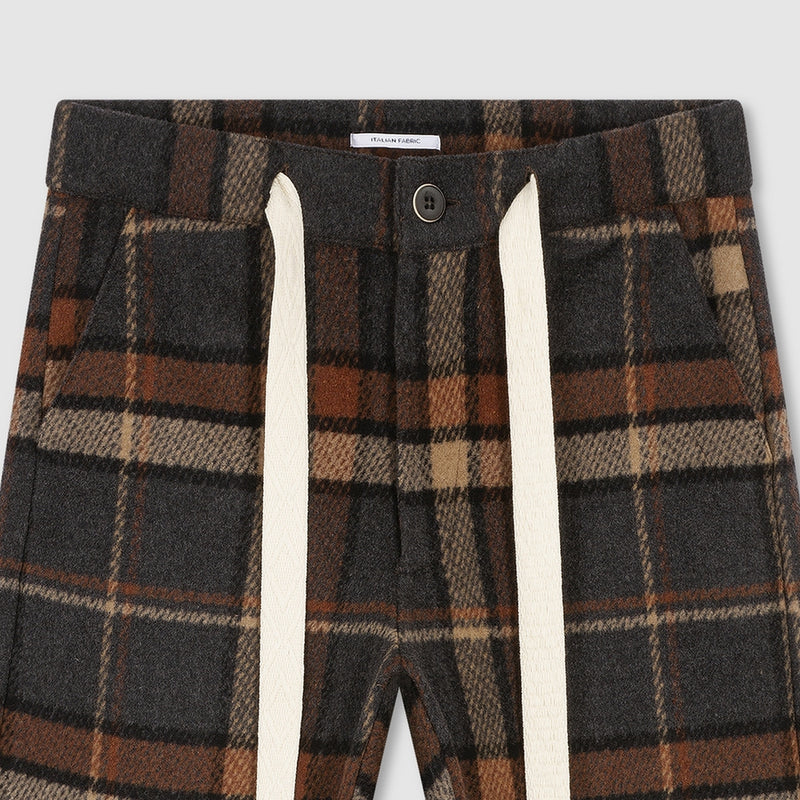 Pantalon Gypsy Check - Moka - Mixte