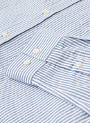 Maison Standards - Camisa Mao Seersucker R - Azul - Hombre