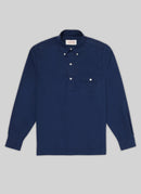 Fursac - Camisa Casual Lienzo - Petróleo