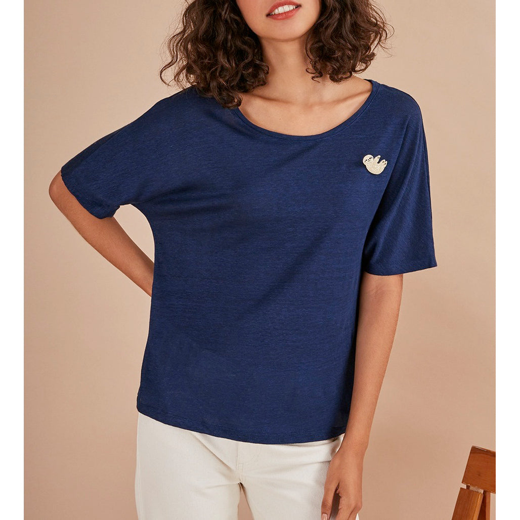 Camiseta Halimatou - Índigo
