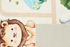 Happy - Tapis D'Intérieur - Polyester Imprimé - Beige