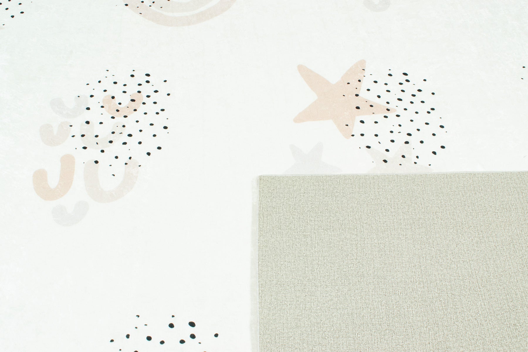 Happy - Tapis D'Intérieur - Polyester Imprimé - Creme