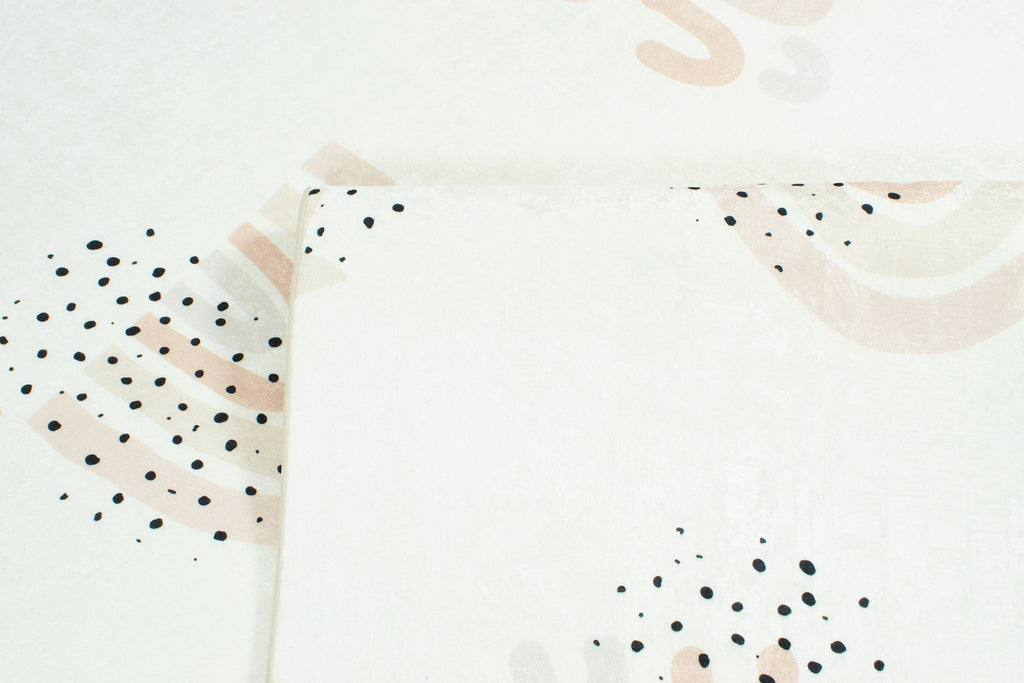 Happy - Tapis D'Intérieur - Polyester Imprimé - Creme