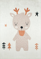 Happy - Tapis D'Intérieur - Polyester Imprimé - Marron
