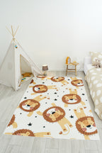 Happy - Tapis D'Intérieur - Polyester Imprimé - Beige