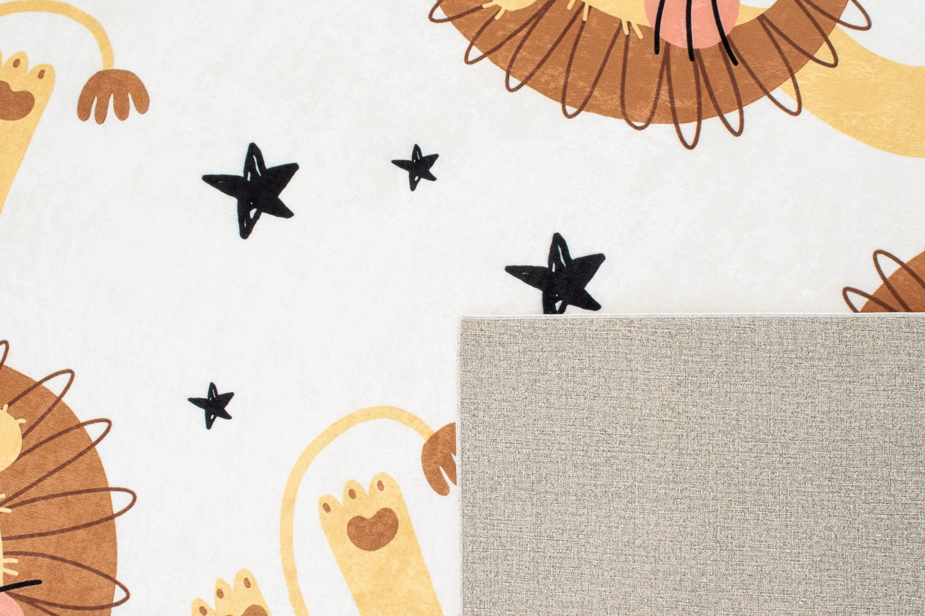 Happy - Tapis D'Intérieur - Polyester Imprimé - Beige