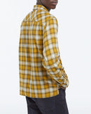 The Kooples - Chemise Jaune À Carreaux Contrastés Coton - Homme