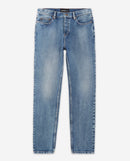 The Kooples - Jeans Délavé Bleu Coupe Droite Rétro - Homme