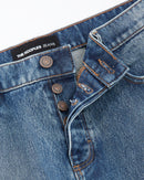 The Kooples - Jeans Délavé Bleu Coupe Droite Rétro - Homme