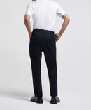 The Kooples - Pantalon Droit Laine Bleu Marine À Plis - Homme