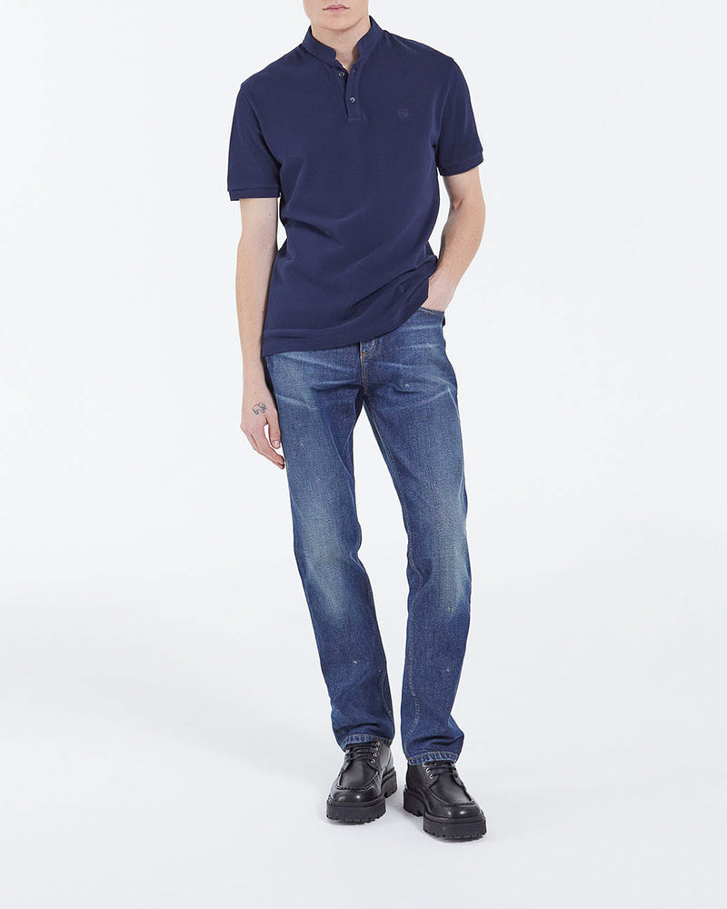 The Kooples - Polo Classique Col Officier - Marine - Homme