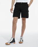 The Kooples - Black Organic Cotton Cargo Shorts - Man