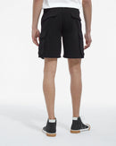 The Kooples - Black Organic Cotton Cargo Shorts - Man