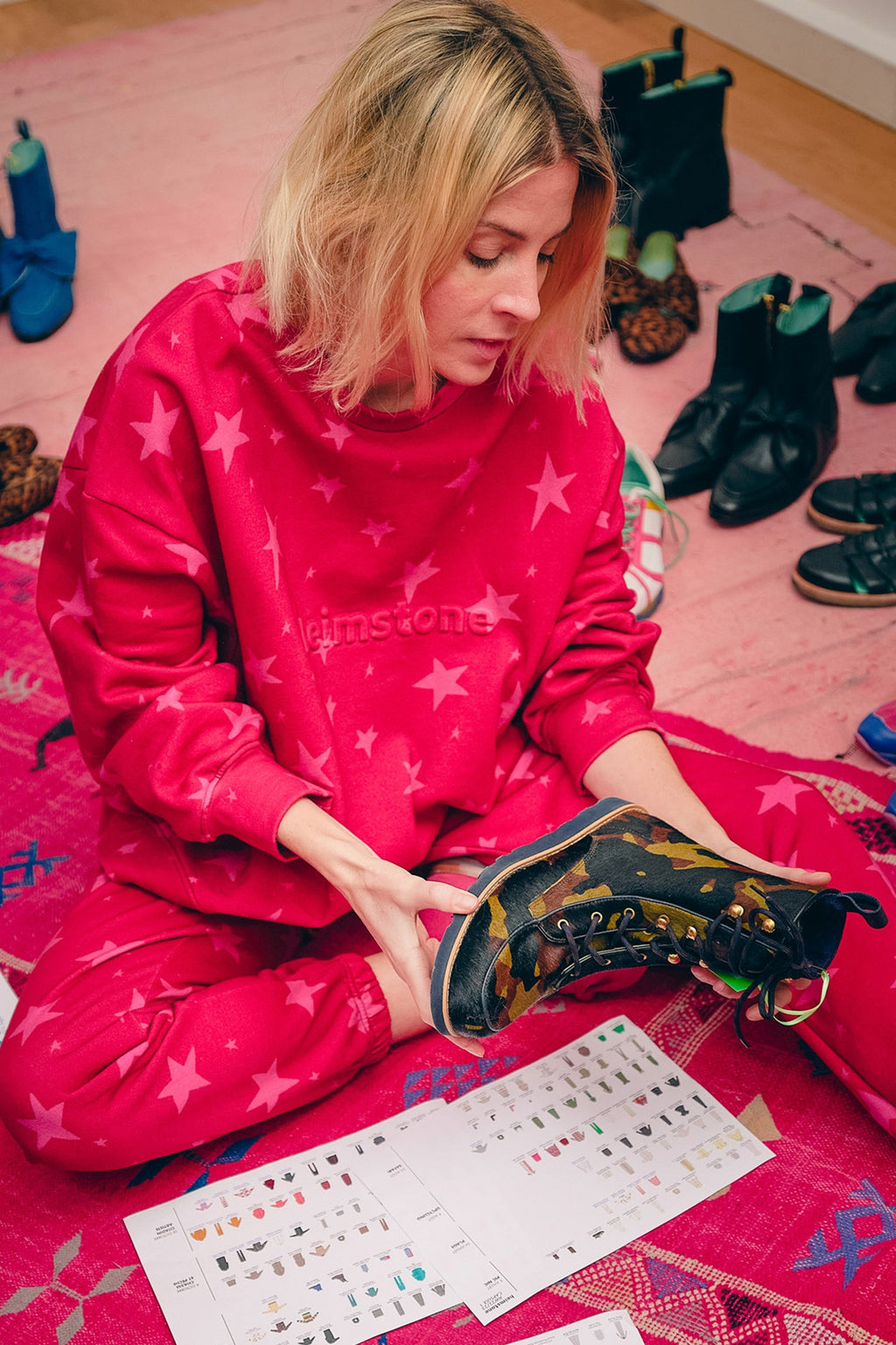 Harlem Tröja I Fleece Med All Stars-Mönster