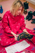 Harlem Tröja I Fleece Med All Stars-Mönster