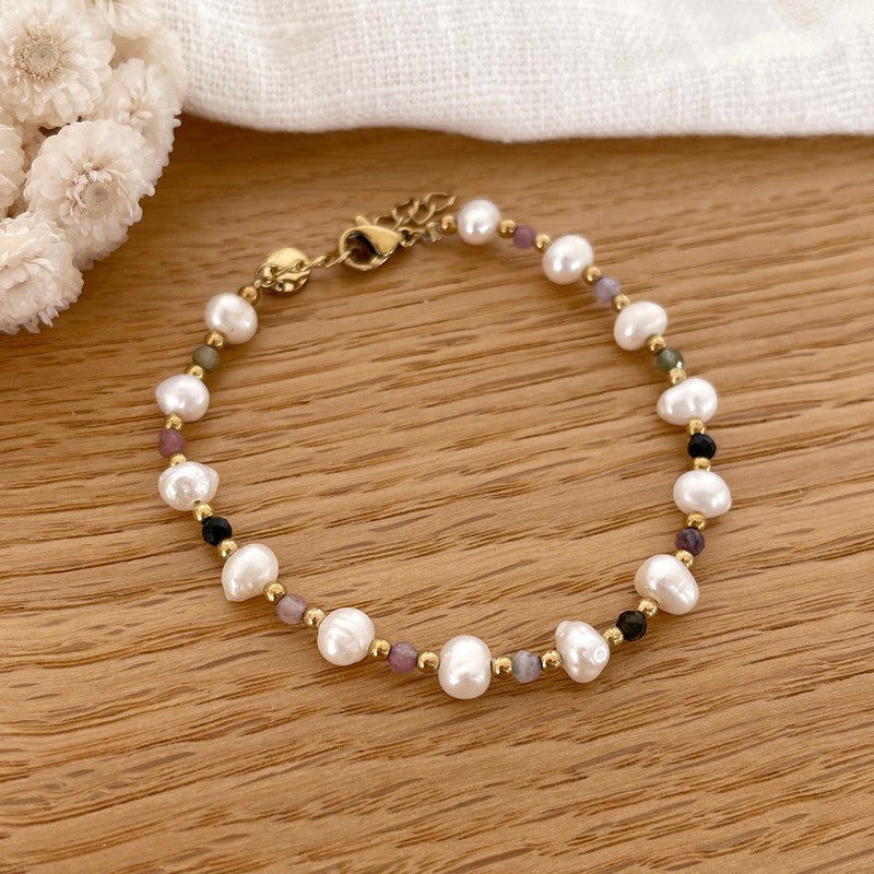 Pulsera Timo - Acero Turmalina