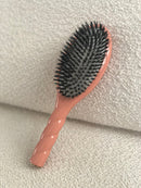 Brosse à cheveux poils de sanglier et nylon corail