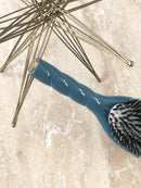 Brosse en poils de sanglier nylon bleue