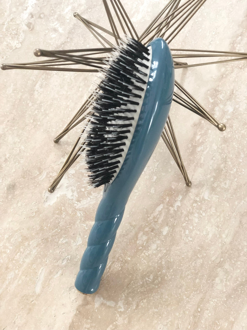 Meilleure brosse à cheveux mixte bleue