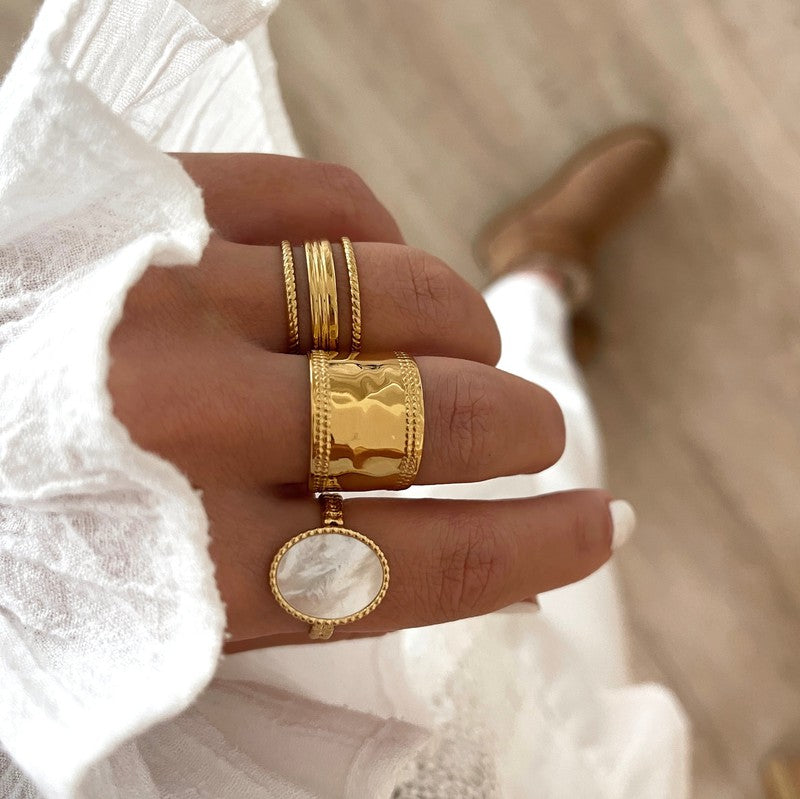 Anillo Satine - Acero