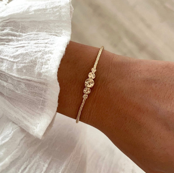 Brazalete Pia - Chapado en Oro