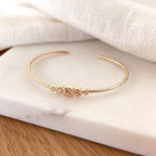 Brazalete Pia - Chapado en Oro