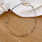 Collar Wallis - Acero Turmalina