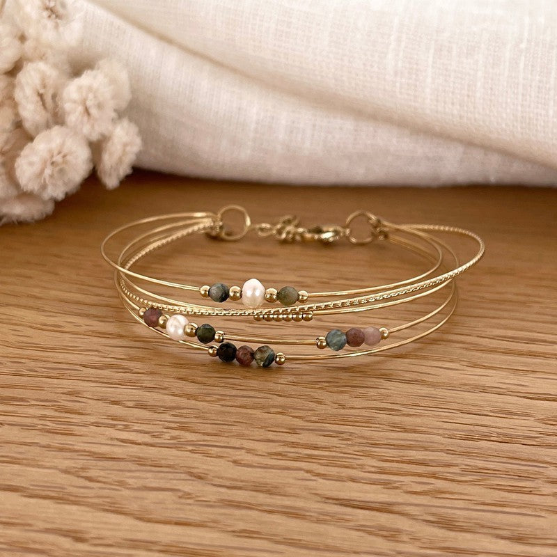 Brazalete Charlie - Acero turmalina
