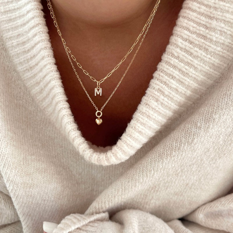 Colliers coeur et à personnaliser en plaqué or 