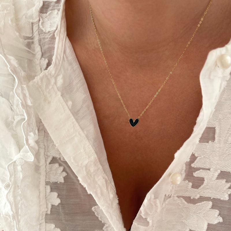 Collar "Louka" de acero negro-Collares-Instants Plaisirs • Joyas-Instants Plaisirs | Joyas