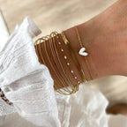 Pulsera "Louka" de acero blanco-Pulseras-Instants Plaisirs • Joyas-Instants Plaisirs | Joyas