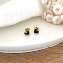 Boucles d'oreilles "Louka" noir acier-Boucles d'oreilles-instants-plaisirs-Instants Plaisirs | Bijoux