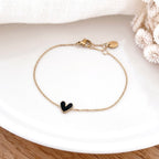 Pulsera de acero negro "Louka"-Pulseras-Instants Plaisirs • Joyas-Instants Plaisirs | Joyas