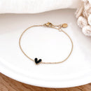 Bracelet "Louka" noir acier-Bracelets-Instants Plaisirs • Bijoux-Instants Plaisirs | Bijoux
