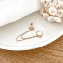 Mono boucle "Kenza" plaqué or-Boucles d'oreilles-instants-plaisirs-Instants Plaisirs | Bijoux