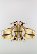 Sandales À Talons Ivy - Cuir Métallisé Or