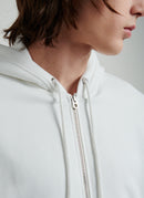 Fursac - Hooded Sweat Blanc In Cotton Jersey