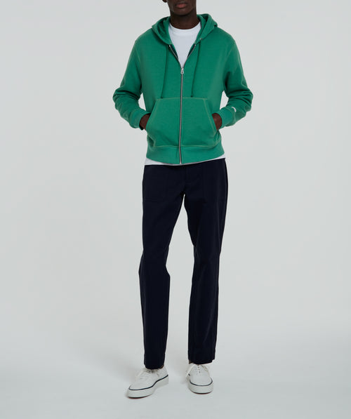 Fursac - Green Cotton Jersey Hoodie