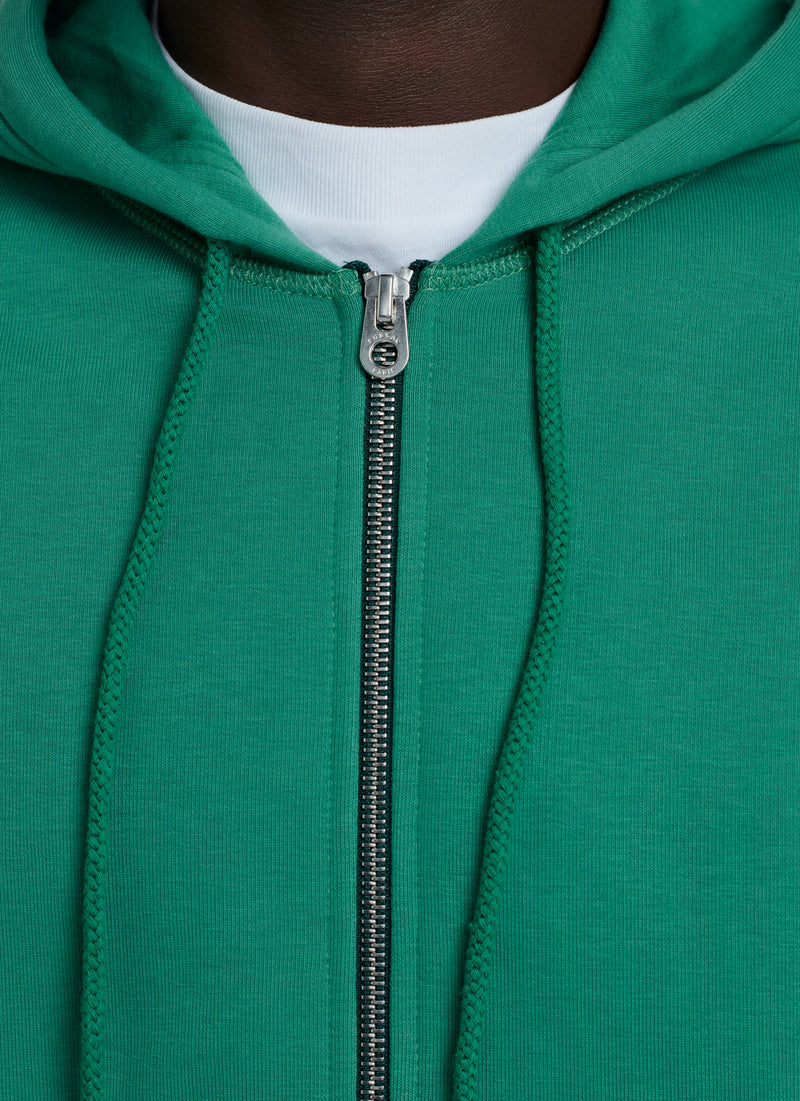 Fursac - Green Cotton Jersey Hoodie