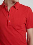 Fursac - Red Cotton Jersey Polo Shirt