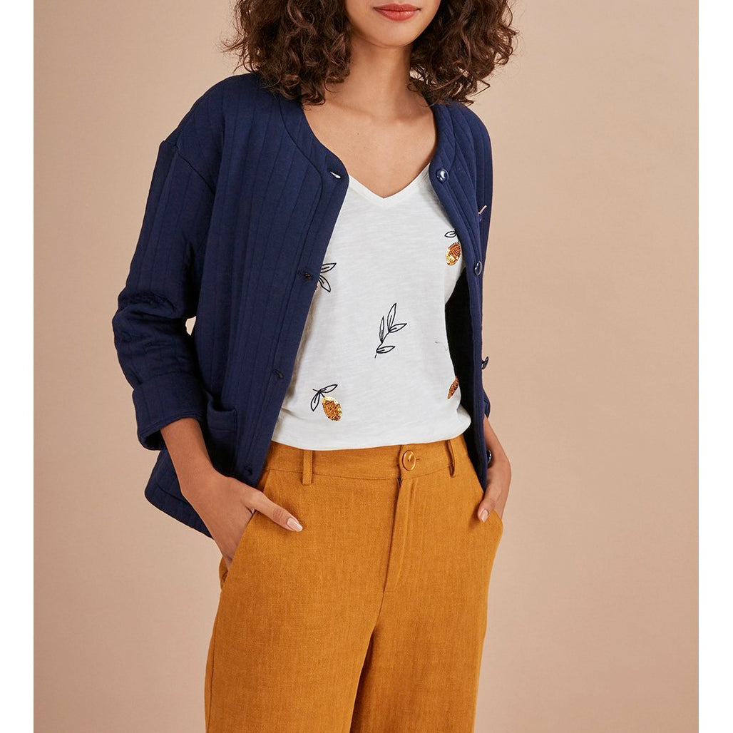 Veste Maille Jeannot - Indigo