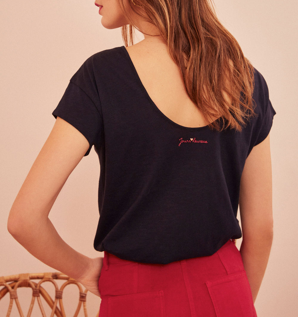 Tee Shirt Jizoma - Bleuet