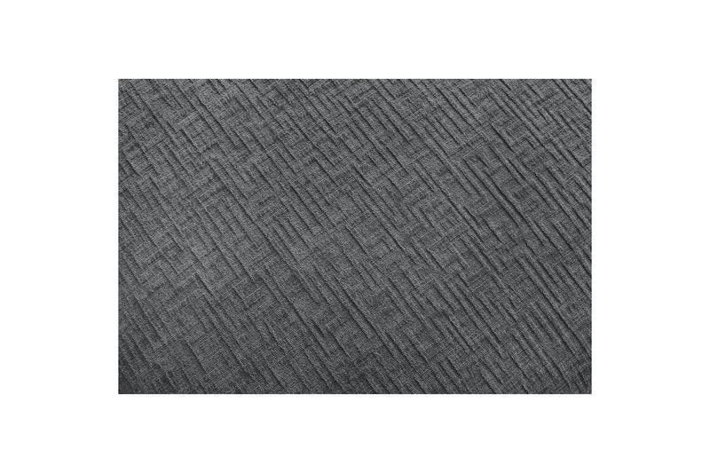 Canapé D'Angle Fixe Modulable - Jeanne - Tissu Texturé Avec 2 Chauffeuses, 1 Angle Et 2 Poufs