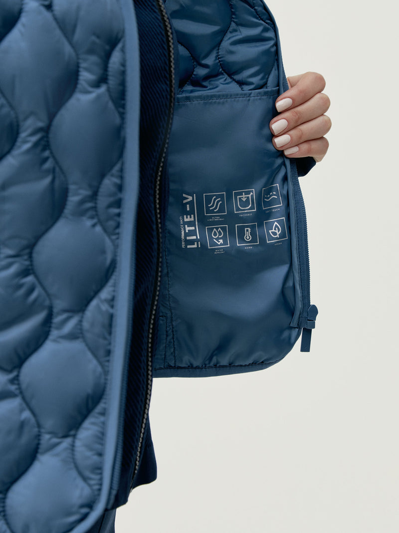 Gilet Kenal - Bleu Vintage - Femme