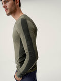 T-shirt Kilux - Gewassen kaki - Heren