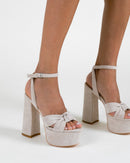 Sandalias Tacón Kos - Crudo