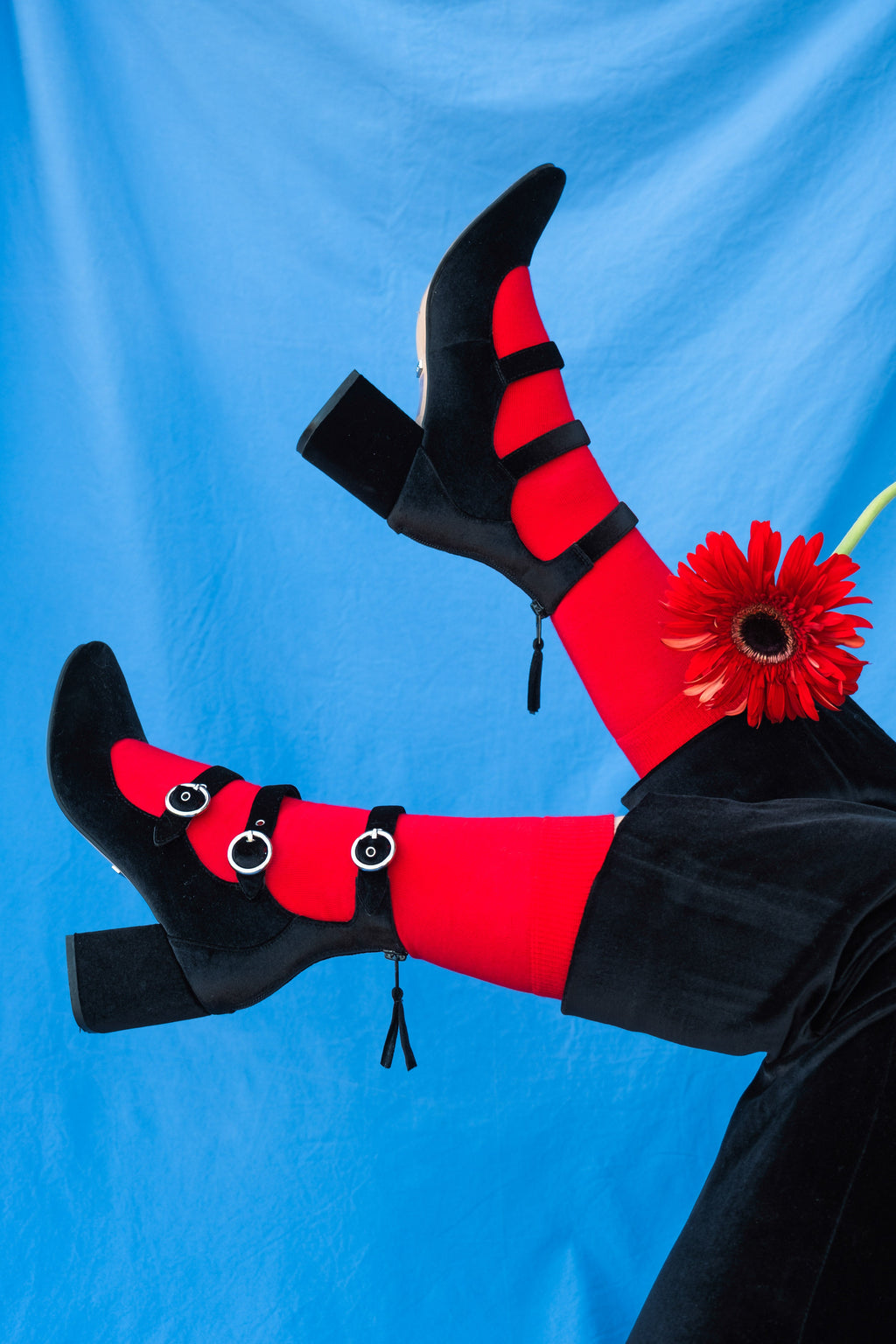 KLUE organic cotton colorful Solid Socks Pack x4 | FIRE - klueconcept