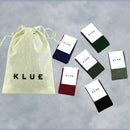 Klue gift bag organic solid socks x6 | NIGHT - klueconcept